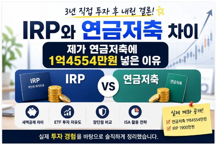 IRP와 연금저축 차이를 비교한 실제 투자 후기, 연금저축 1억4554만원 운용 사례