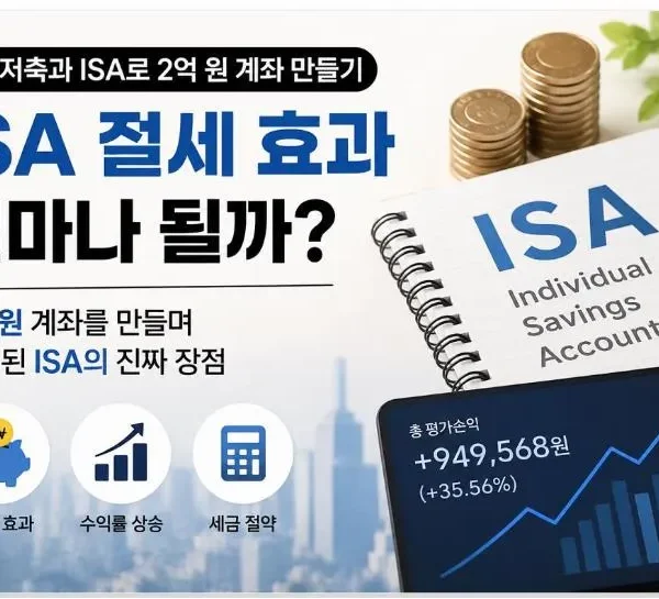 ISA 절세 효과와 비과세 혜택을 설명하는 ETF 투자 이미지