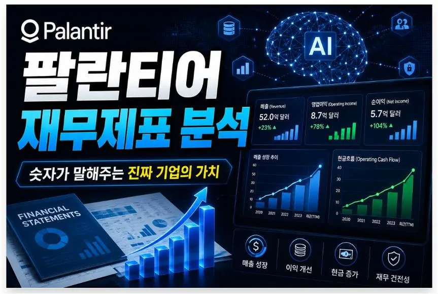 팔란티어 재무제표 분석 최신 실적으로 살펴본 손익계산서, 현금흐름표, 재무상태표와 AI 기업의 재무 성장
