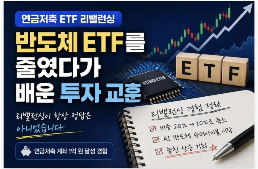 연금저축 ETF 리밸런싱 경험과 반도체 ETF 투자 교훈