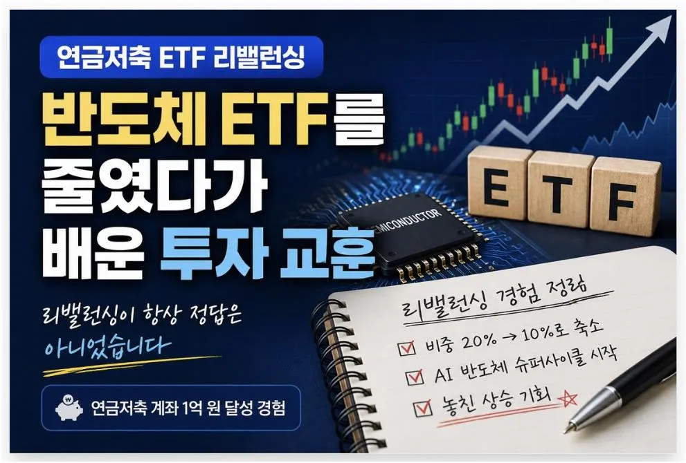 연금저축 ETF 리밸런싱 경험과 반도체 ETF 투자 교훈