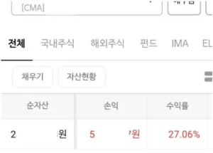 2025년 미국 주식 직투 계좌 수익률 27% 실제 투자 현황