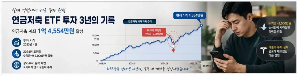 연금저축 ETF 하락장 투자 경험 실제 계좌 공개