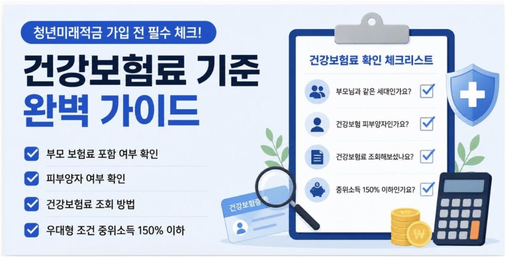 청년미래적금 건강보험료 기준