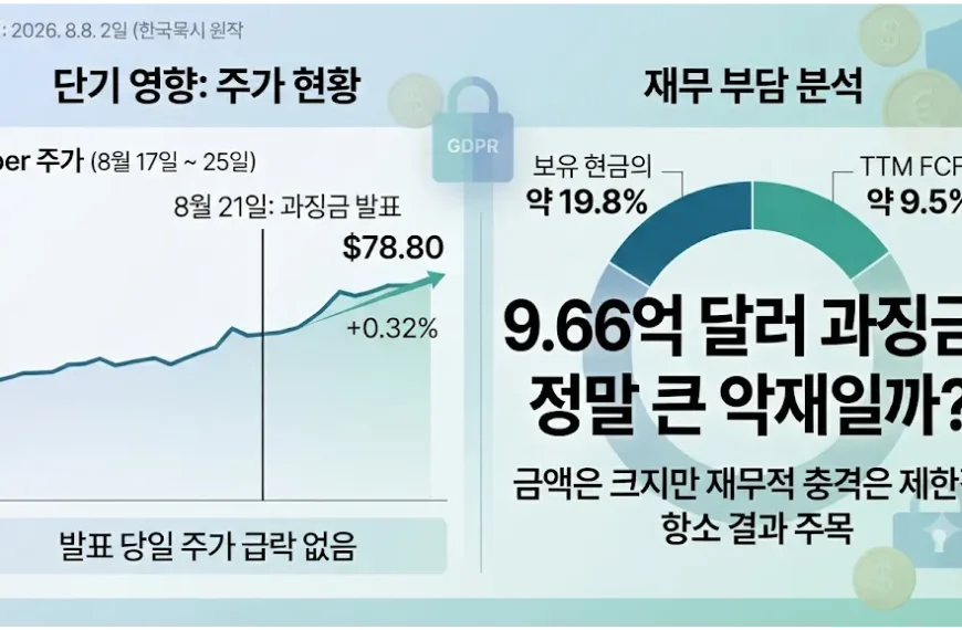 우버 벌금. 9.66억 달러 과징금 주가 영향과 재무 부담 분석