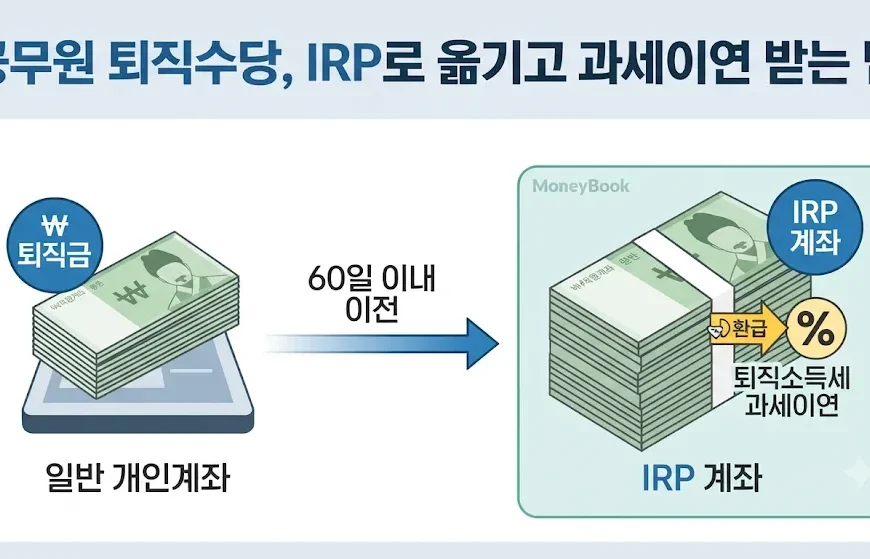 공무원 퇴직수당 IRP 60일 이내 이전과 퇴직소득세 과세이연